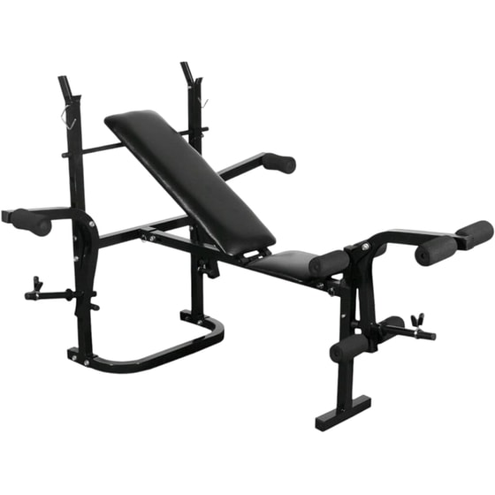 Ρυθμιζόμενος Πάγκος Γυμναστικής VidaXL 103x123cm - Μαύρος image 0