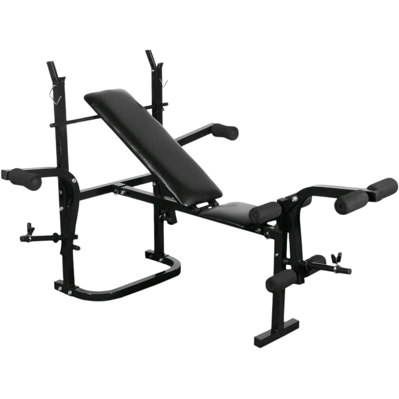 Ρυθμιζόμενος Πάγκος Γυμναστικής VidaXL 103x123cm - Μαύρος