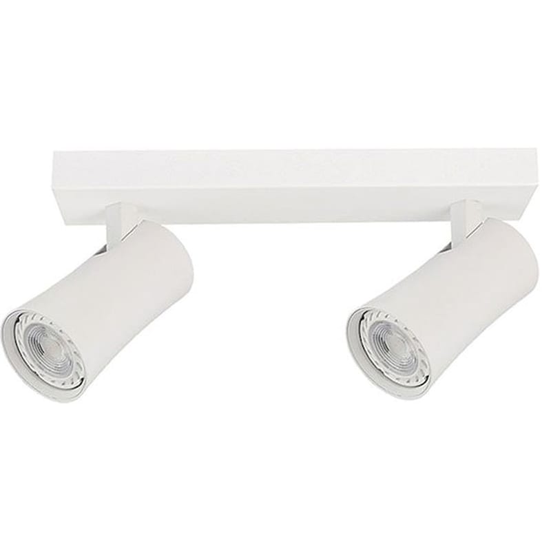 Σποτ Δίφωτο Eurolamp 144-60007 από Αλουμίνιο - Λευκό