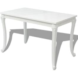 Τραπεζαρία Vidaxl Γυαλιστερή 116x66x76 cm - Λευκό