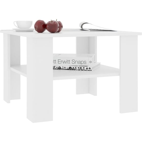 Τραπεζάκι Σαλονιού VidaXL από Μοριοσανίδα 60x60x42cm - Λευκό image 2