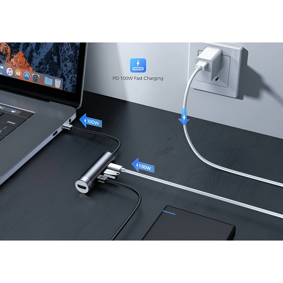 Docking Station Joyroom S-H113-DG 4-Port USB 3.0 συμβατό με USB-C image 1