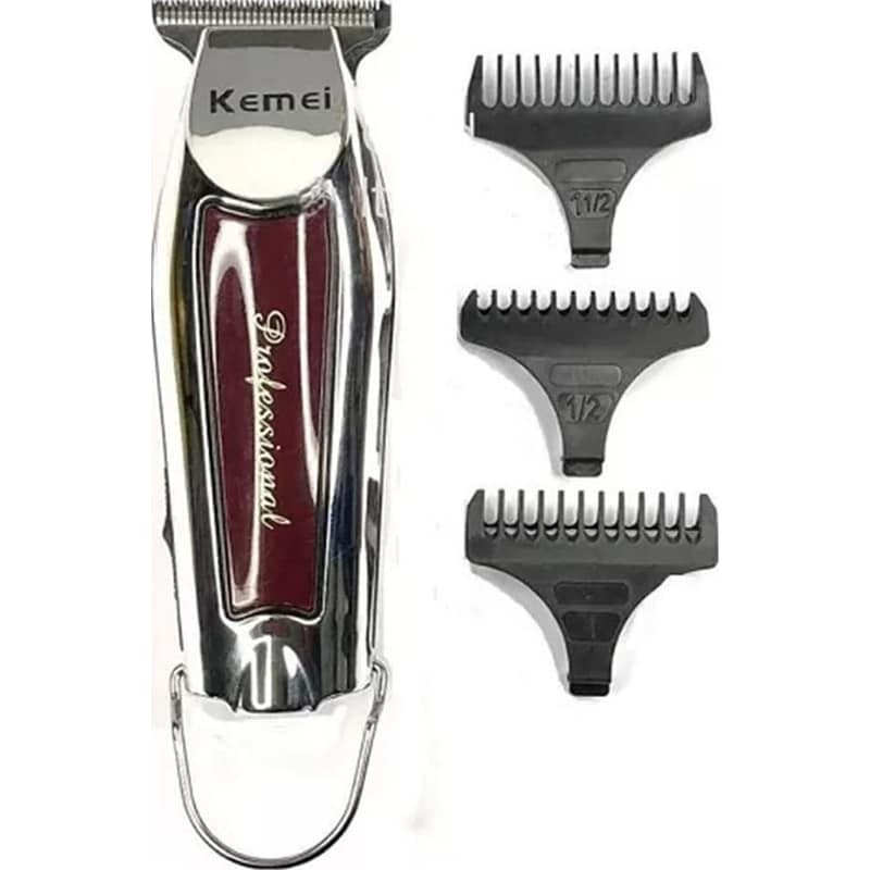 KEMEI Κουρευτική Μηχανή ΚΕΜΕΙ KM-9163 Ασημί