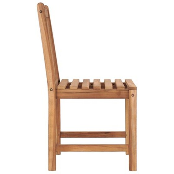 Vidaxl Καρέκλες Κήπου 4 Τεμαχίων Από Μασίφ Ξύλο Teak Με Μαξιλάρια image 5