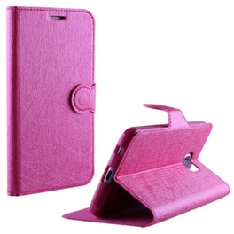 Θήκη Alcatel Pop 4 - Volte-Tel Line TPU Book Cover - Stand Pink
