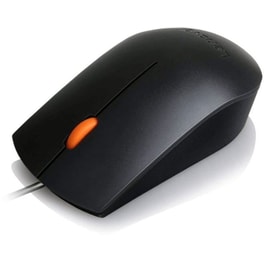 Lenovo Mouse Wired 300 Usb Ενσύρματο Ποντίκι Μαύρο