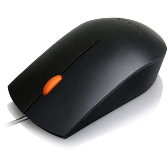 Lenovo Mouse Wired 300 Usb Ενσύρματο Ποντίκι Μαύρο image 0