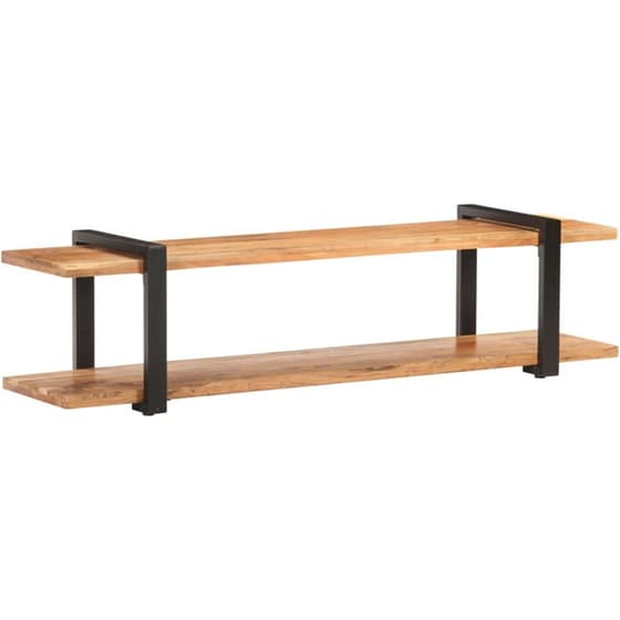 Έπιπλο Τηλεόρασης VidaXL από Ξύλο 160x40x40cm - Καφέ/Μαύρο image 6