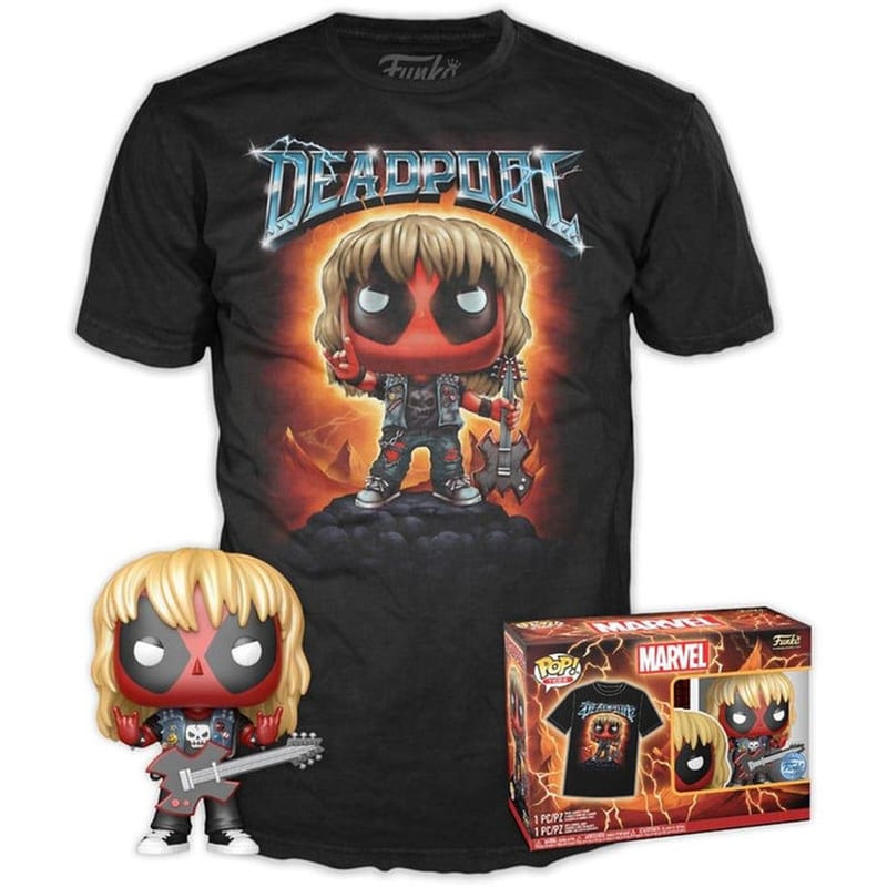 Funko Pop! Tees - Marvel - Deadpool (Heavy Metal) - (Medium)