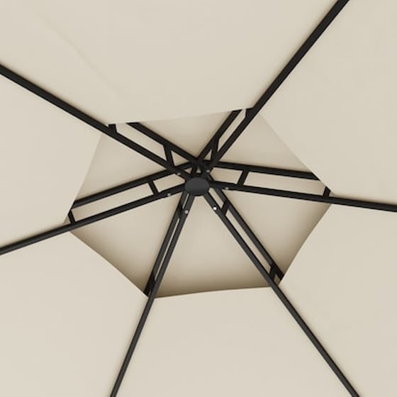 Vidaxl Κιόσκι Με Πλευρικά Τοιχώματα Κρεμ 3,1 X 2,7 Μ. image 2