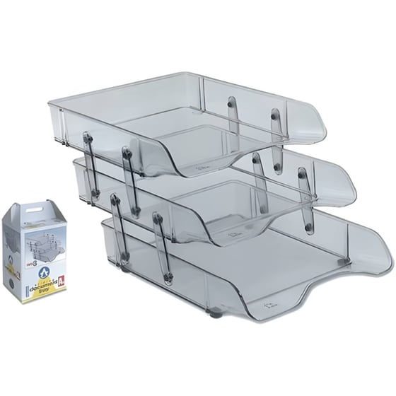 Σετ 3 Θήκες Εγγράφων Αrk Α4 Διάφανο image 0