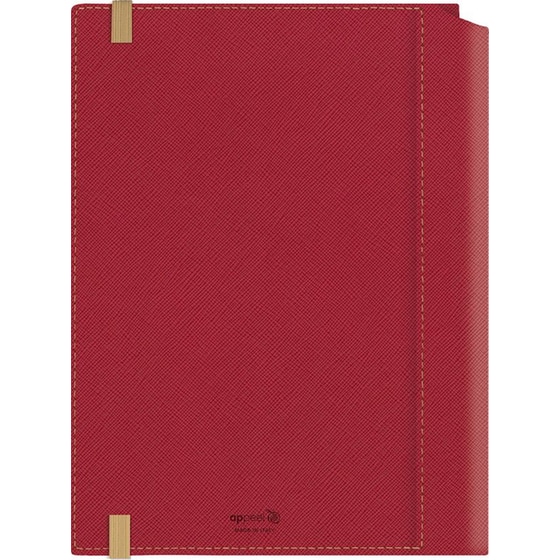 Ημερολόγιο Ημερήσιο 2026 Θεοφύλακτος 12M Borneo Saffiano Κόκκινο image 3