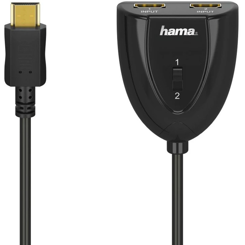 HAMA HDMI Switch HAMA 122224 2 Εισόδων 1 Εξόδου
