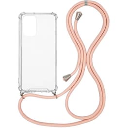Θήκη Xiaomi Poco F3/Mi 11i - Sonique Armor Clear Με Κορδόνι  - Ροζ
