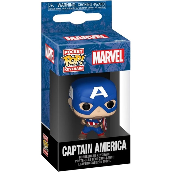 Funko Pocket Pop! Keychain Marvel - Captain America image 1
