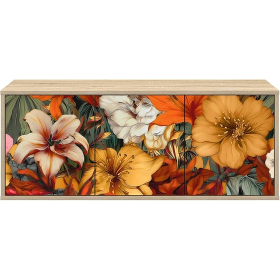 Έπιπλο Τηλεόρασης VidaXL GENNEP Επιτοίχιο 102 x 33 x 40 cm - Γκρι image 1