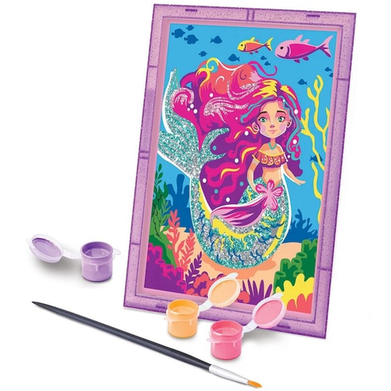 Σετ Ζωγραφικής HappiHobbi Paint By Numbers Mythical Mermaid image 2
