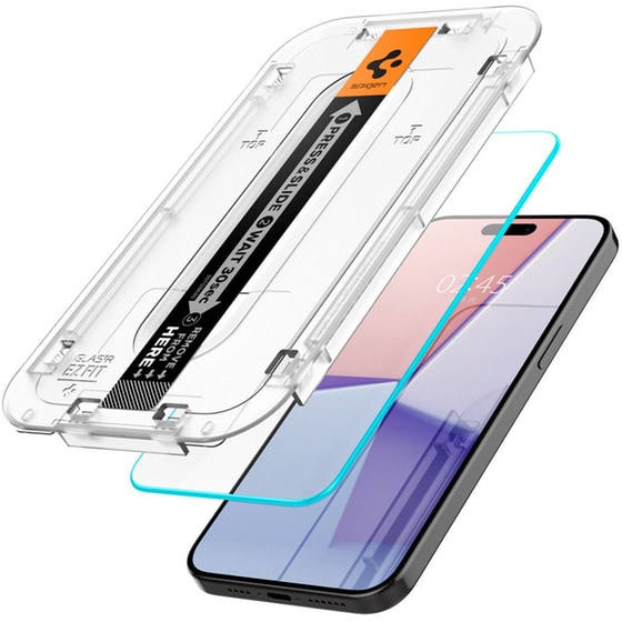 Προστατευτικό οθόνης Apple iPhone 15 Pro - Spigen Glas.tR EZ Fit HD 0.2mm 9H image 2
