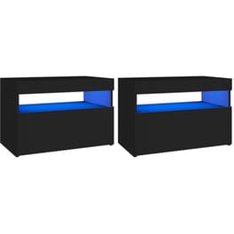 Έπιπλα Τηλεόρασης VidaXL Μοριοσανίδα 2 Τμχ 60x35x40cm - Μαύρο