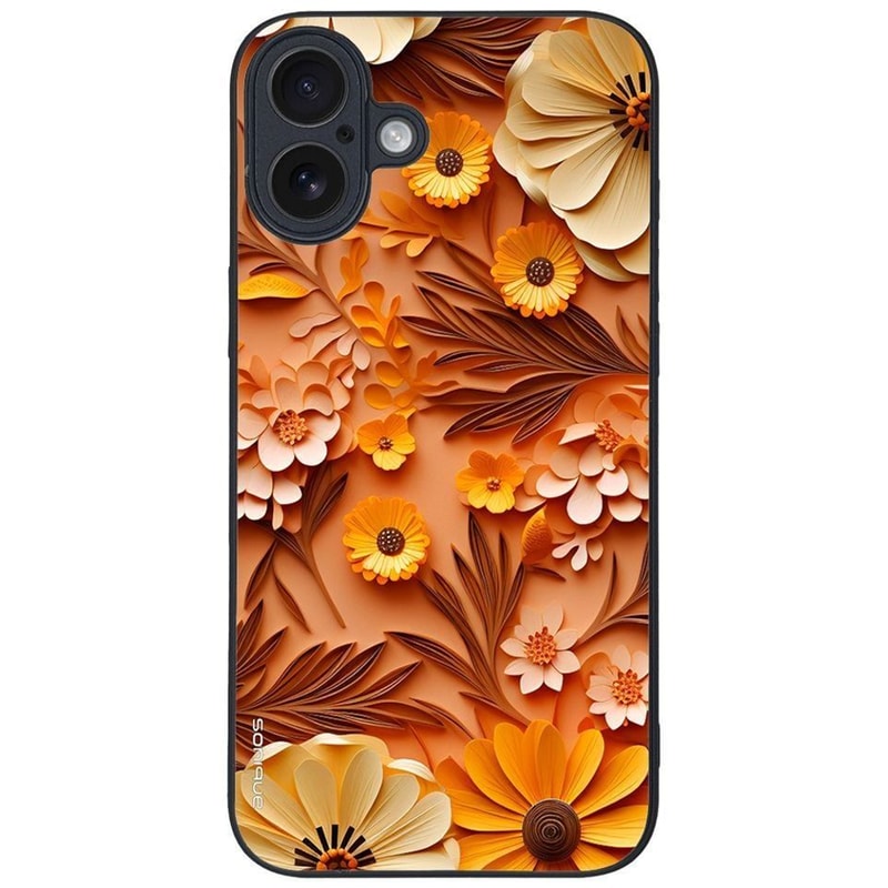 Θήκη Apple iPhone 16 Plus - Sonique 3D Flower Series - Πορτοκαλί