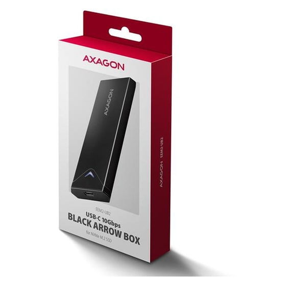 AXAGON EEM2-UB2 USB-C 3.2 Gen 2 Θήκη για M.2 NVMe SSD 42-80mm Μαύρη image 4