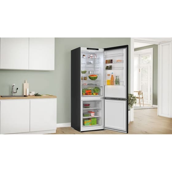 BOSCH KGN492XCF Full No Frost 440 Lt Μαύρο Ψυγειοκαταψύκτης image 3