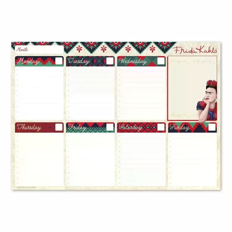 GRUPO ERIK Εβδομαδιαιο Planner A4 21x29cm Surrealism Collection Frida Kahlo