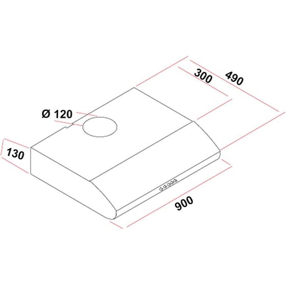 MULTIHOME DIMITRA 90WH 90 cm Λευκό Απορροφητήρας Ελεύθερος image 2