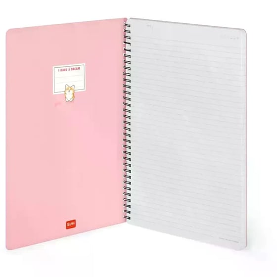 Σημειωματάριο Legami Ριγέ Σπιράλ Maxi Corgi image 1