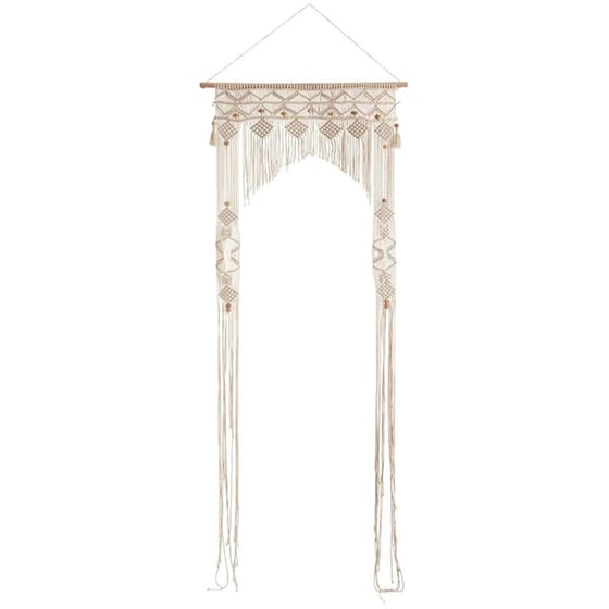 Διακοσμητικό Τοίχου Spitishop A-s Macrame 178521 Υφασμάτινο 90x2.5x200cm - Εκρού/Φυσικό image 0