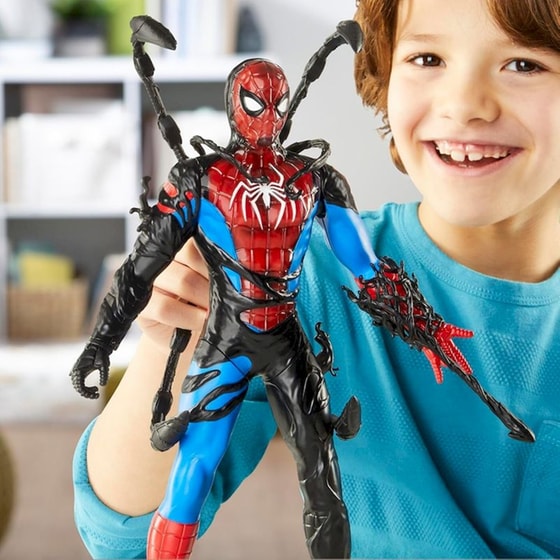 Hasbro Φιγούρα Marvel Spiderman Venomversus Liquid Shifter με Αξεσουάρ (27cm) image 10