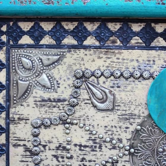 Μπαούλο Αποθήκευσης VidaXL από Ξύλο Μάνγκο 80x40x45 cm - Μπλε image 2
