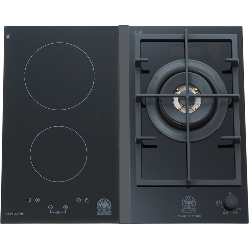 LA GERMANIA P651CVLAGVN (GPL) 60.6cm Μαύρο Εστία Μεικτή Υγραερίου Αυτόνομη LA GERMANIA