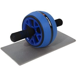 Ρόδα Κοιλιακών Abdominal Roller με Στρώμα Γυμναστικής 34x16.5 -  Μπλε/ Μαύρο