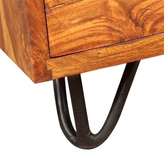Γραφείο με Συρτάρια VidaXL από Μασίφ Ξύλο Sheesham110x45cm - Καφέ image 4