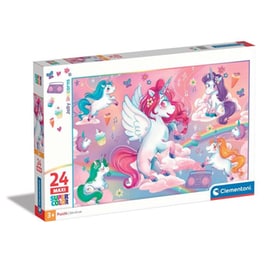 Παιδικό Παζλ Clementoni Maxi Super Color Jolly Unicorns (24 Κομμάτια)