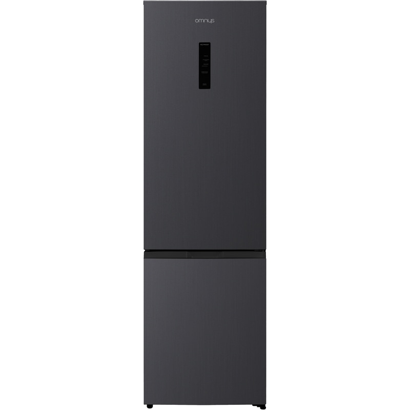 OMNYS FCN-E6201IN Total No Frost 326 Lt Midnight Inox Ψυγειοκαταψύκτης