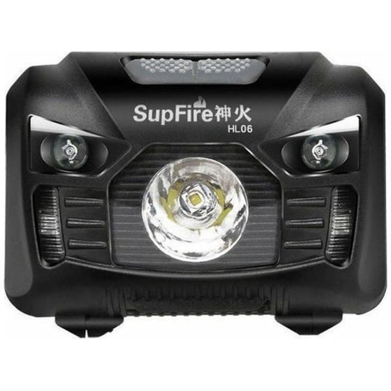 Φακός Κεφαλής Superfire  HL06  LED Αδιάβροχος 500lm - Μαύρος image 1