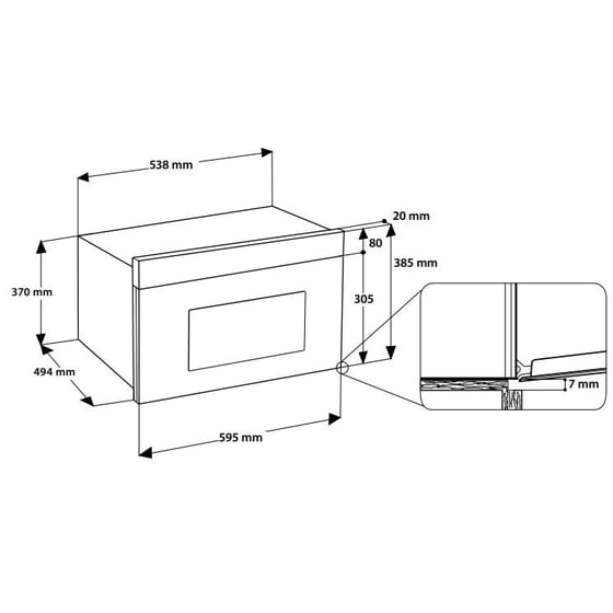 HOTPOINT HAMD54MB 31 Lt Μαύρο Φούρνος Μικροκυμάτων image 3