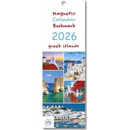 Σελιδοδείκτης/ Ημερολόγιο Μηνιαίο 2026 Μαγνητικό Ελληνικά Νησιά