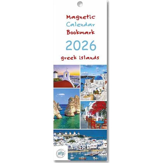 Σελιδοδείκτης/ Ημερολόγιο Μηνιαίο 2026 Μαγνητικό Ελληνικά Νησιά image 0
