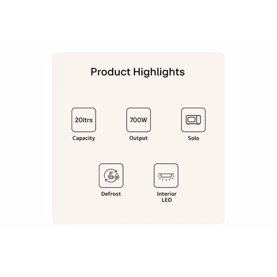 LG MS2082F 20 lt Μαύρο Φούρνος Μικροκυμάτων image 11