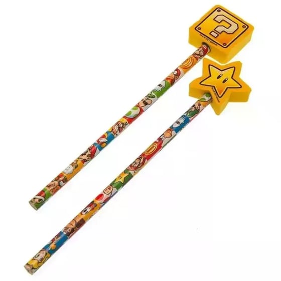 Μολύβια Pyramid&nbsp;με Γόμα Ninte&nbsp;Supermario (2 Τεμάχια) image 3