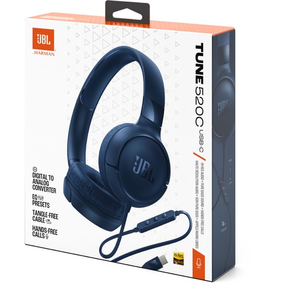 JBL Tune 520C Ενσύρματα Ακουστικά USB-C - Μπλε image 9