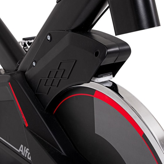 Ποδήλατο Γυμναστικής Spin Bike Alfan - Μαύρο/Κόκκινο image 5