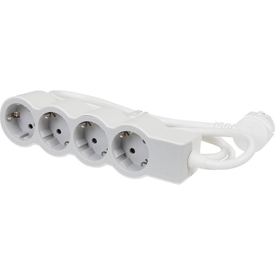 Πολύπριζο Ασφαλείας Legrand Surgearrest 4 θέσεων 5m - White/Grey image 0