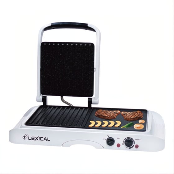 Ηλεκτρική Ψησταριά BBQ LEXICAL LSM-2550-1 1600W Λευκό image 1