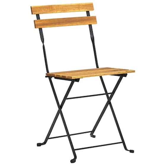 Σετ Τραπεζαρία Κήπου Vidaxl από Μασίφ Ξύλο Ακακίας Πτυσσόμενο 7 Τμχ - Καφέ image 3