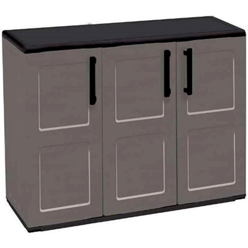 ARTPLAST Ντουλάπα Artplast Τρίφυλλη Πλαστική 102x37x84cm - Γκρι