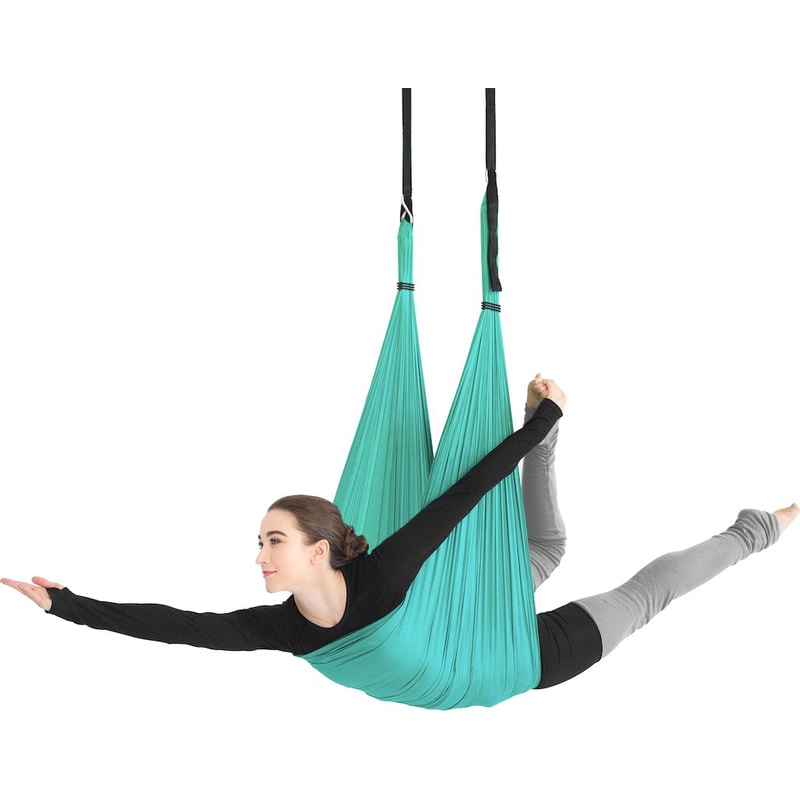 AMILA Πανί Aerial Yoga Hammock Amila 96925 (Μικρής Ελαστικότητας) 5m από Νάιλον 40D - Σμαραγδί